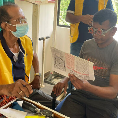 Eye Camp spectacle donation programme